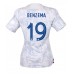 Günstige Frankreich Karim Benzema #19 Auswärts Fussballtrikot Damen WM 2022 Kurzarm
